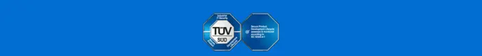 TÜV SÜD Industrial IT Security Certified TÜV SÜD certification for secure product development and industrial IT security, IEC 62443-4-1 compliant.