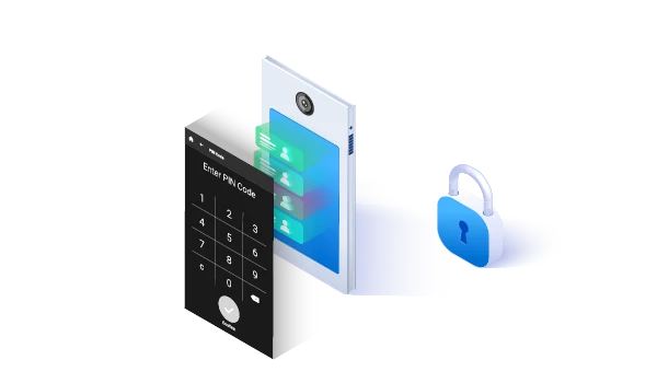 Intercom stations with PIN code functions Intercom stations with PIN code functions